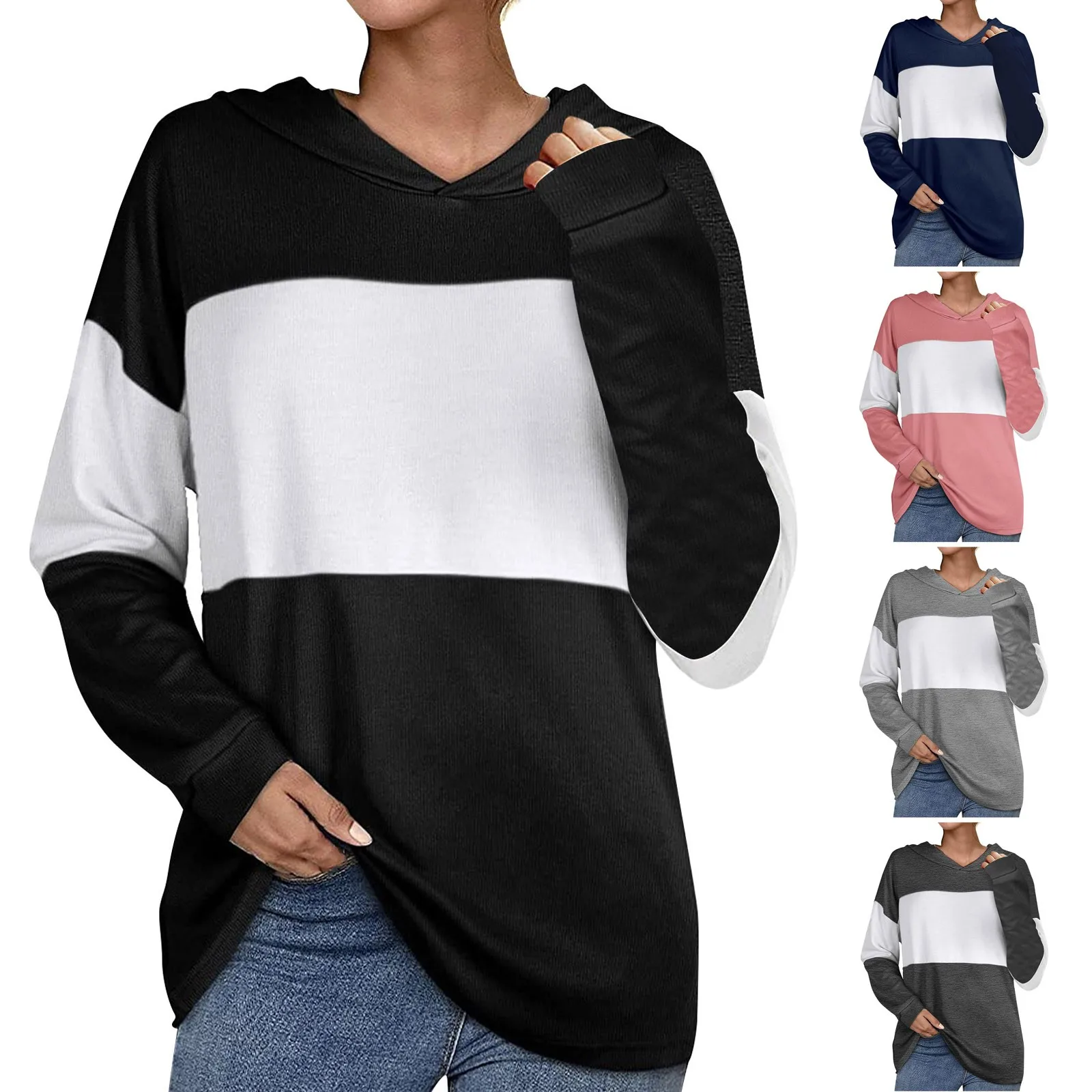 

Женский вязаный свитер с круглым вырезом, с длинным рукавом