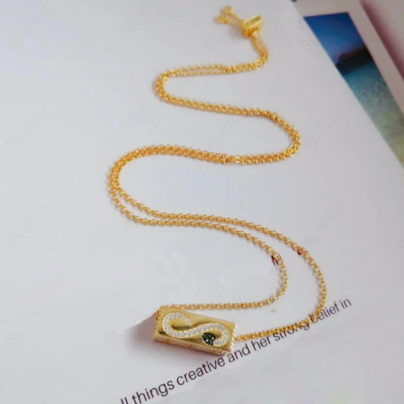 Женское колье с подвеской в виде змеи и звезд из серебра 925 пробы | Украшения