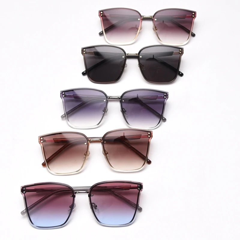 

ROYAL GIRL Square Sunglasses Women Luxury Brand Vintage Alloy Frame Sun Glasses Square Rimless Eyewear Shade ss081