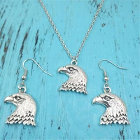 bald eagle animal vintage earring necklace sets jewelry set antiquefashion women christmas birthday girl gifts