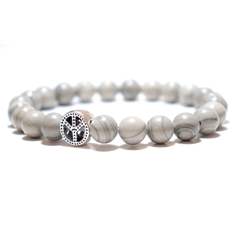 Новинка 2020 модный браслет из бисера для женщин мужской натурального обсидиана с