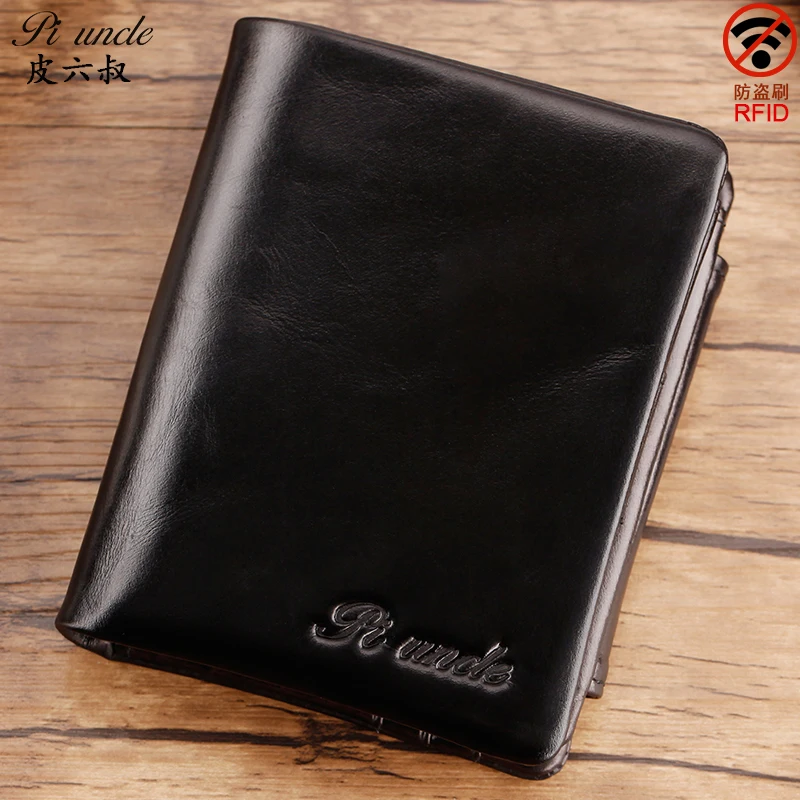 Короткий кошелек из натуральной кожи для мужчин дорожная Обложка паспорта