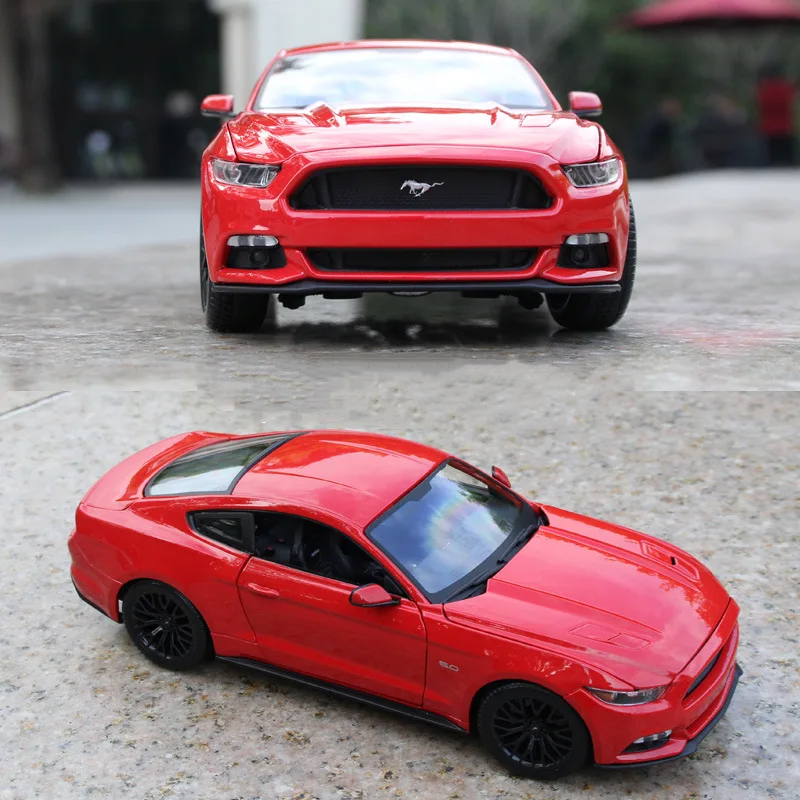 Высококачественная модель из сплава 1:18 Mustang GT спортивного автомобиля с имитацией