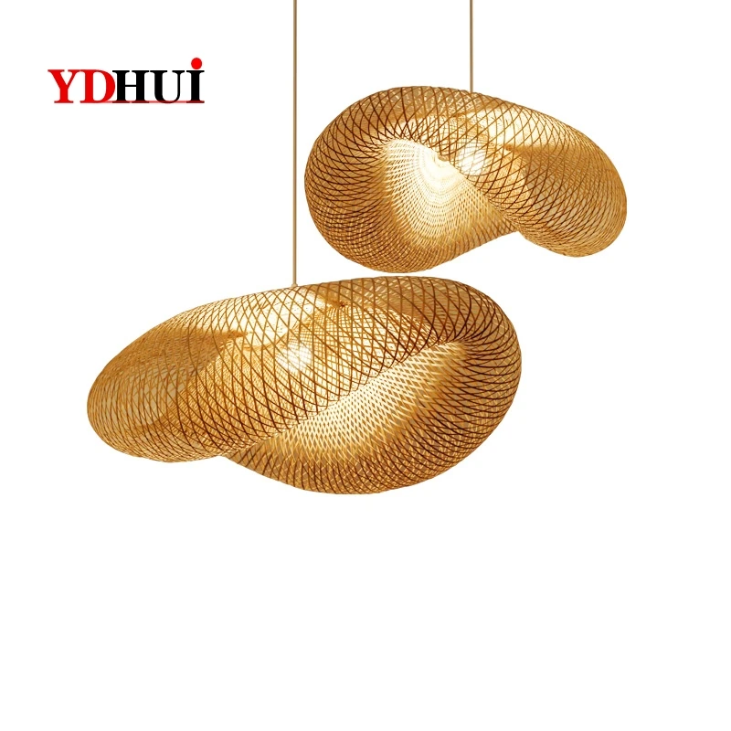 Бамбуковая люстра лампа для чайного домика дзен Новый китайский стиль жилых и