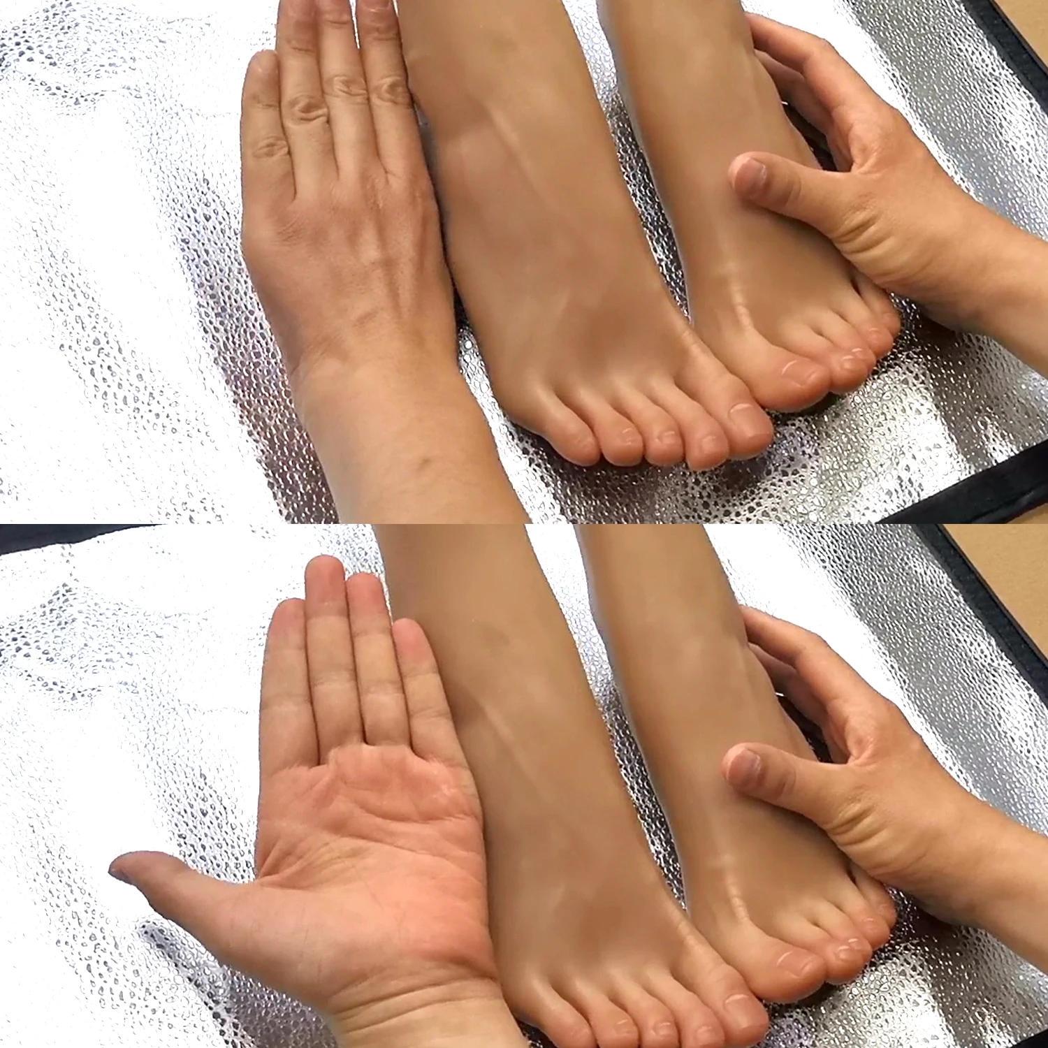 6 цветов Реалистичные Модели ног отображает манекен обуви носки маникюр Рисунок