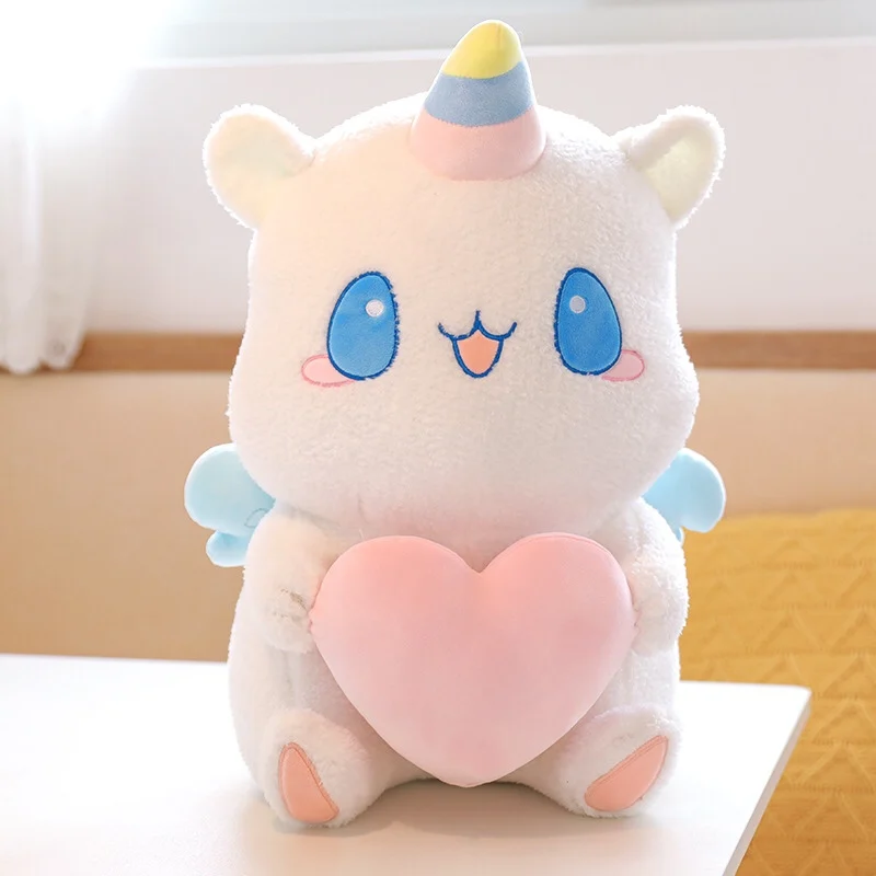 plush toy stuffed doll cartoon animal angel unicorn hug heart baby bedtime stoy friend christmas present 1pc | Игрушки и хобби