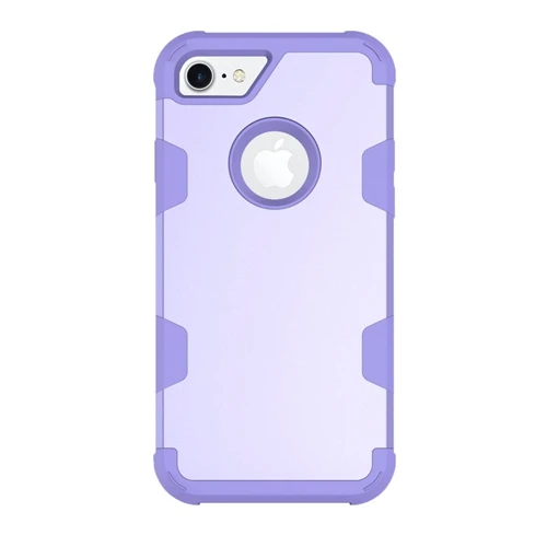 Purple Purple Для Apple iPhone 7 4," гибридный противоударный защитный резиновый силиконовый чехол-накладка для iPhone7 - Цвет: Purple Purple