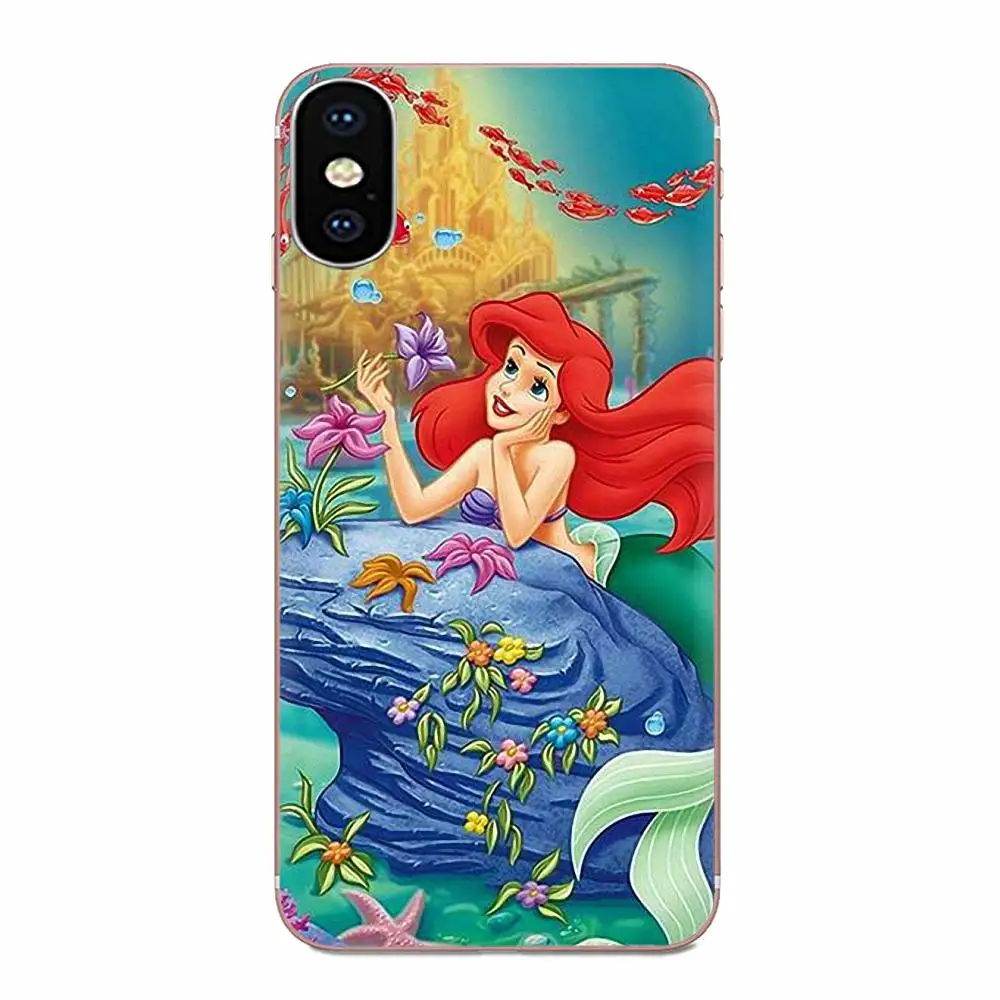 Мягкий Силиконовый ТПУ прозрачный чехол Русалочки для Xiaomi Redmi Note 2 3 3S 4 4A 4X 5 5A 6 6A Pro