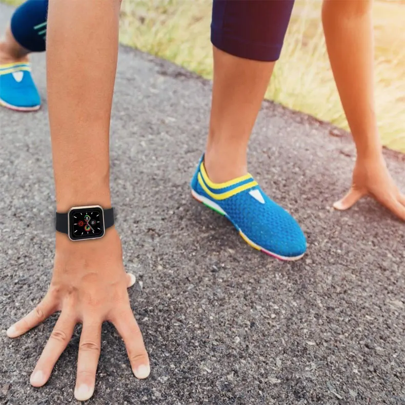 Часы Защитный чехол+ Защитная пленка на экран для наручных часов Apple watch 44 мм 40 мм, 42 мм, 38 мм, версия наручных часов iwatch серии 5/4/3/2/1 Защитная крышка прозрачная HD защитная пленка ультра-тонкий