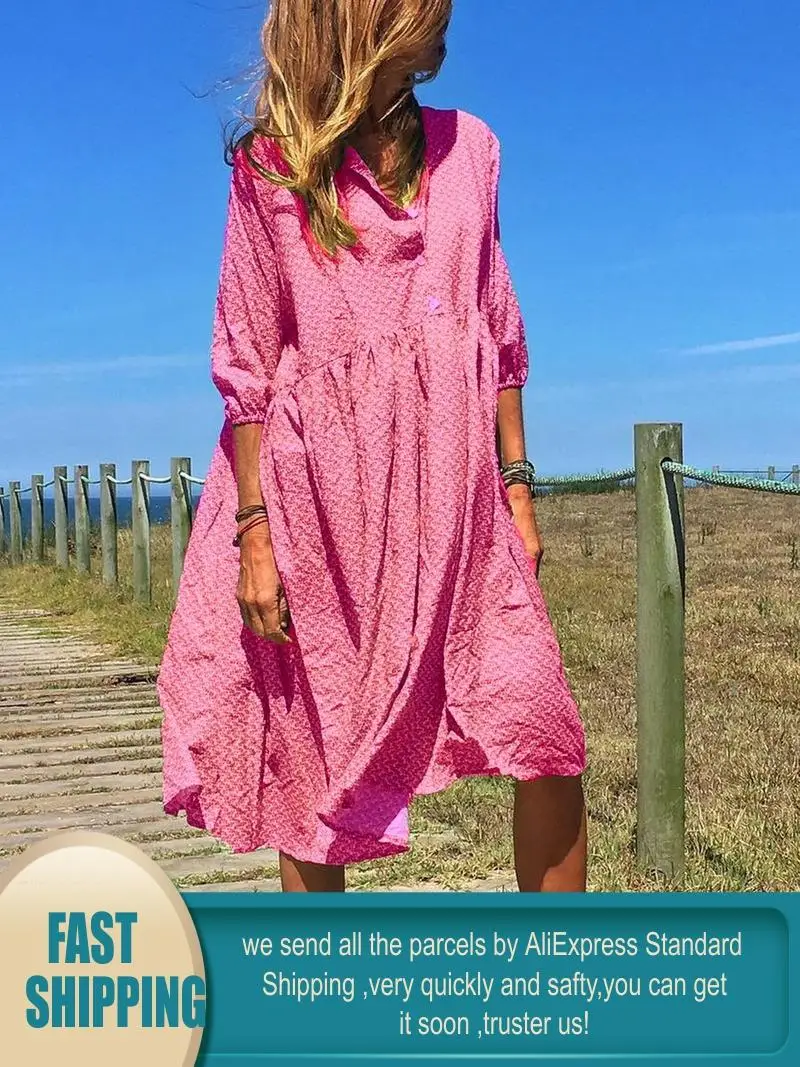 Женское платье с глубоким V-образным вырезом и оборками | Женская одежда