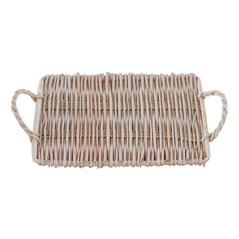 Хлеб обеденный сервировочный поднос Еда фрукты ротанга вечерние закуски