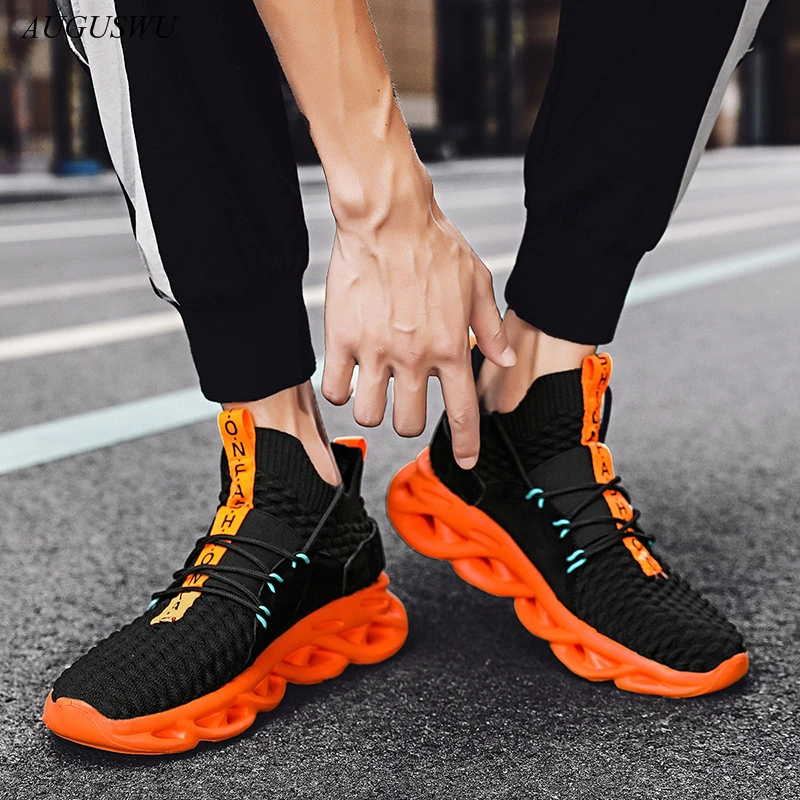 

High-end Men's Breathable Mesh Sports Shoes Running Shoes Hiking Shoes Masculino Large Size Zapatos Hombre Sapatos Casual Shoes