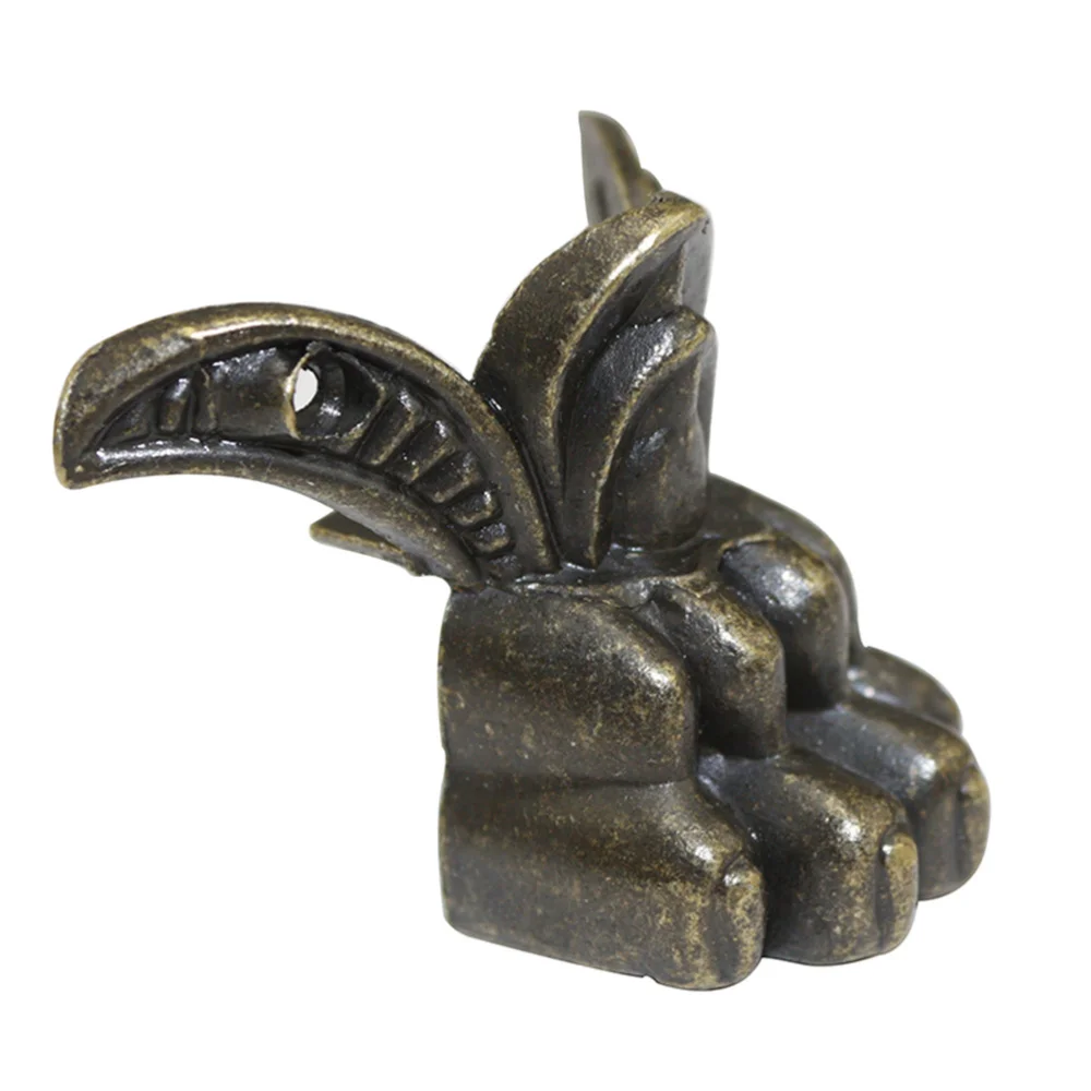 

6PCS 43x34mm Furniture Support Feet Tiger Feet Shape Zinc Alloy Gift Box Decoration Legs Sofa Accessories Dark Green