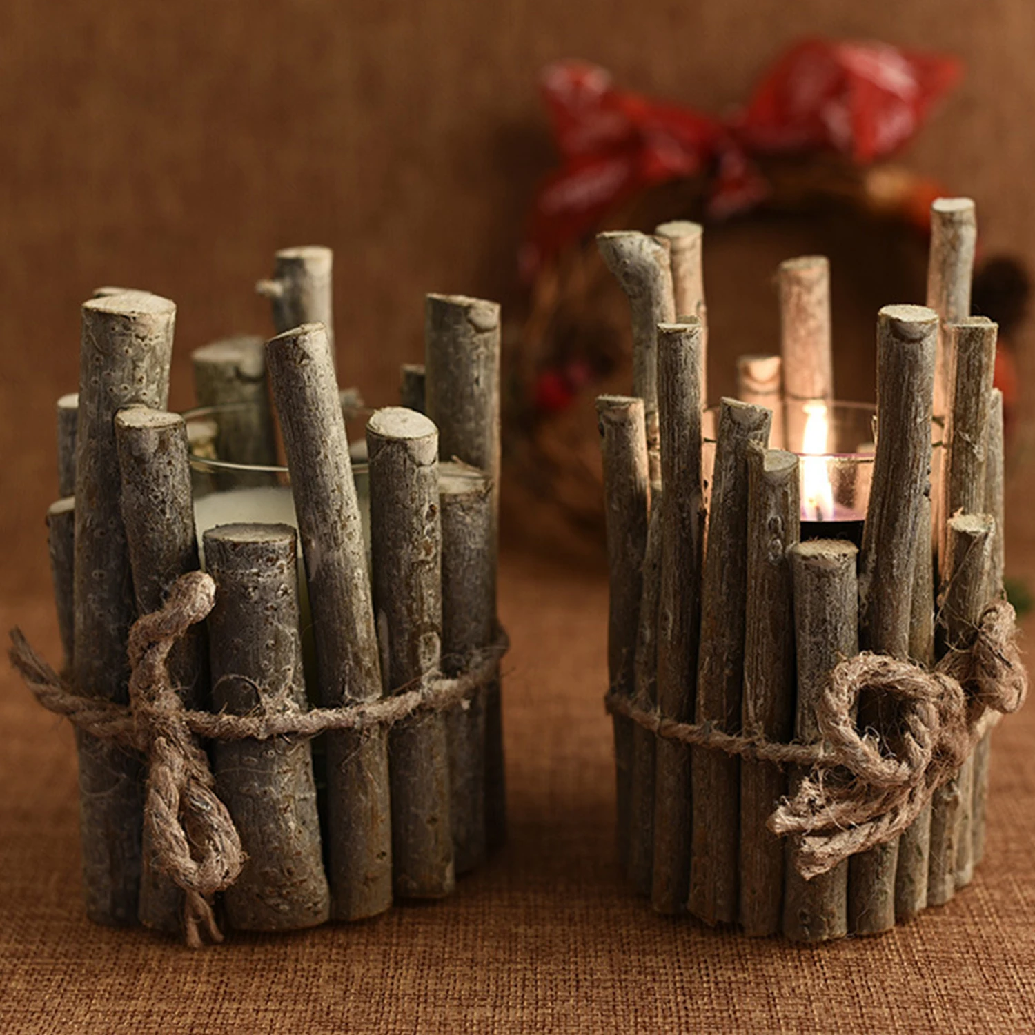 Подсвечник на Хэллоуин деревянный подсвечник романтичные подсвечники сделай