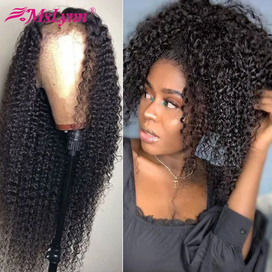 Парики из натуральных волос на кружевном фронте кудрявые вьющиеся волосы Т