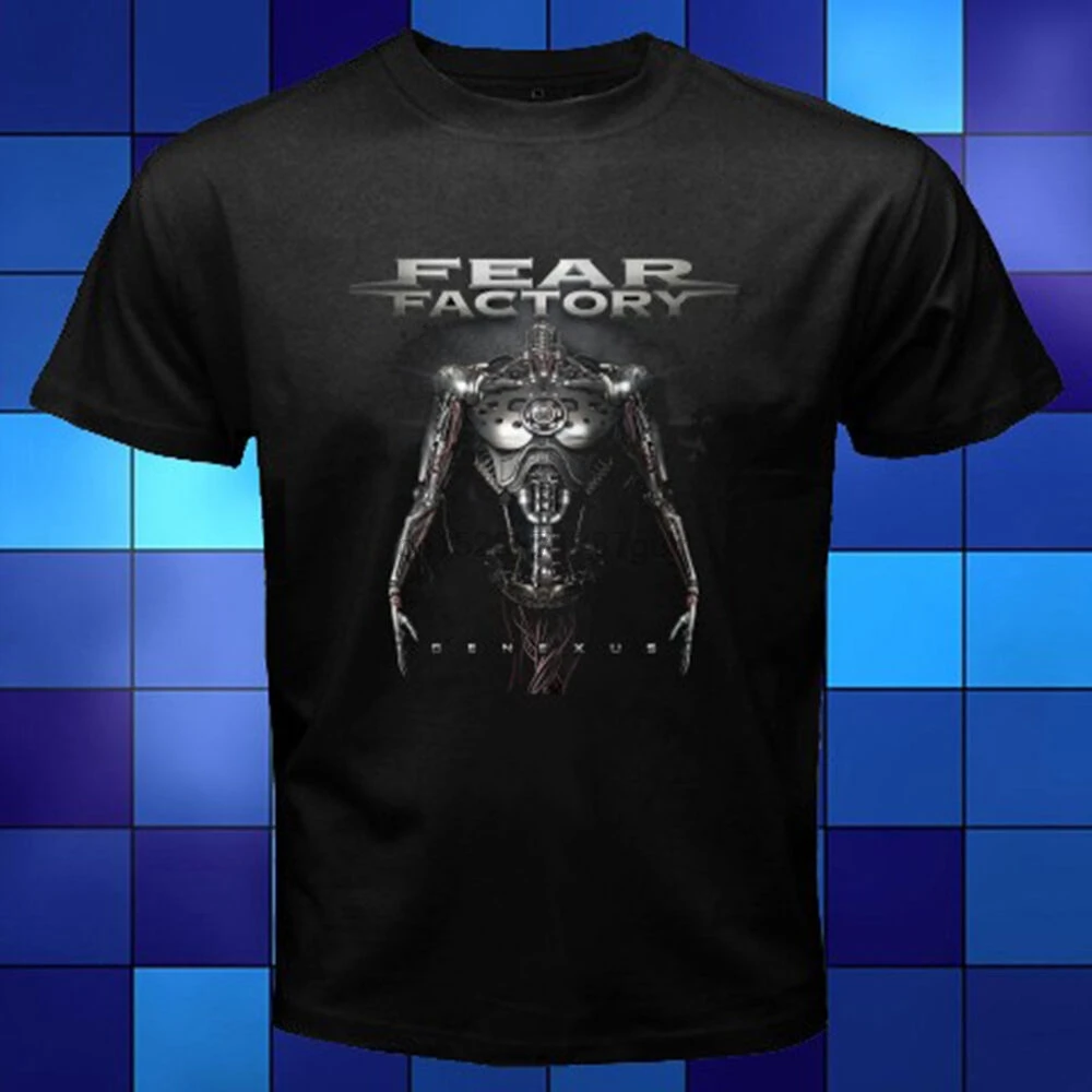 Новинка Fear Factory Genexus Heavy Metal Rock Черная Футболка размер S M L XL 2XL 3XL | Мужская одежда