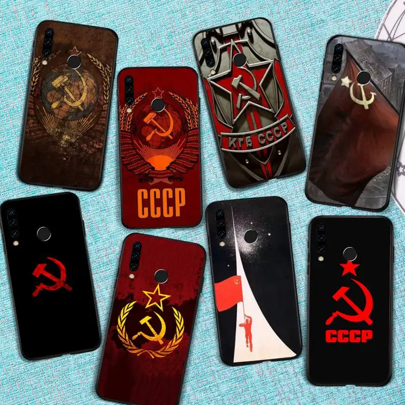 

Soviet Union USSR Flag Phone Case For Huawei Honor view 7a5.45inch 7c5.7inch 8x 8a 8c 9 9x 10 20 10i 20i lite pro