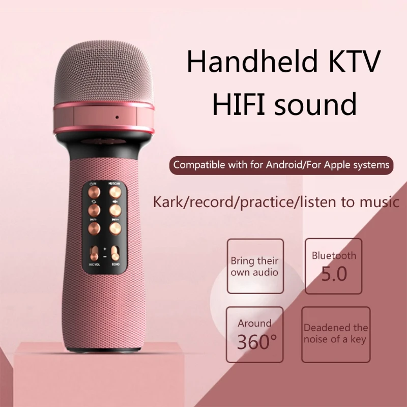

Microphone for Kids Children Microphone Wireless Bluetooth Birthday Gifts