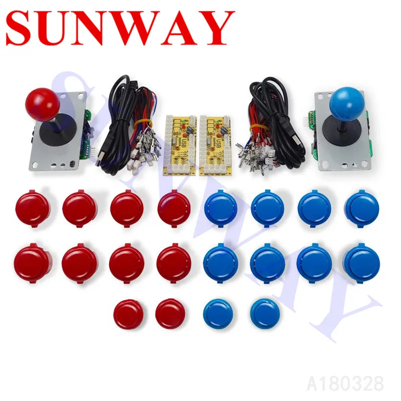 Аркадный джойстик DIY Kit Zero Delay Arcade USB энкодер для ПК Джойстик Sanwa аркадных игр +