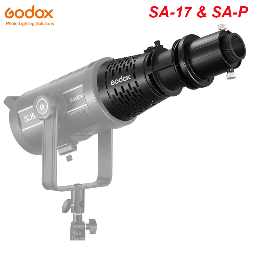 

Godox SA-17 Bowens Mount Adapter with Godox SA-P Projection Attachment for Bowens Mount LED Continuous Light Video Photography