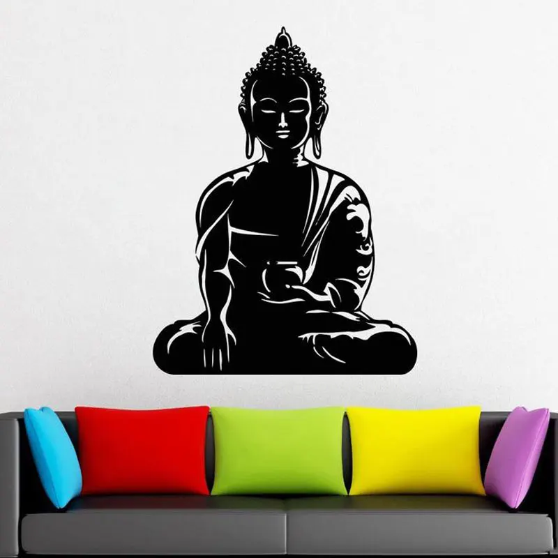 Настенная Наклейка домашний Декор Гостиная Индия Йога СЛОН БУДДА индийская