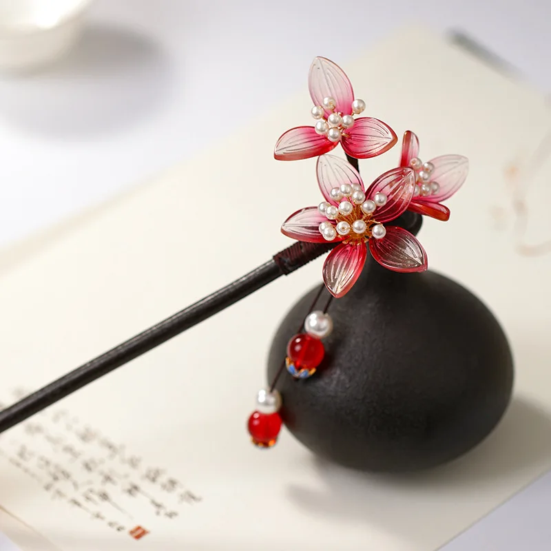 Женский винтажный головной убор FORSEVEN деревянные заколки для волос в стиле ретро