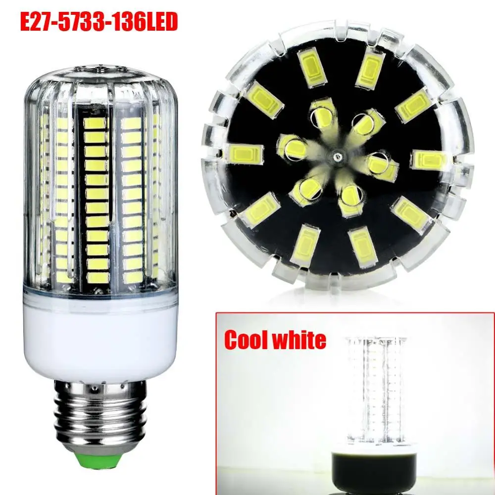 E27 E14 B22 5733SMD светодиодный светильник кукурузный Холодный/теплый белый свеча