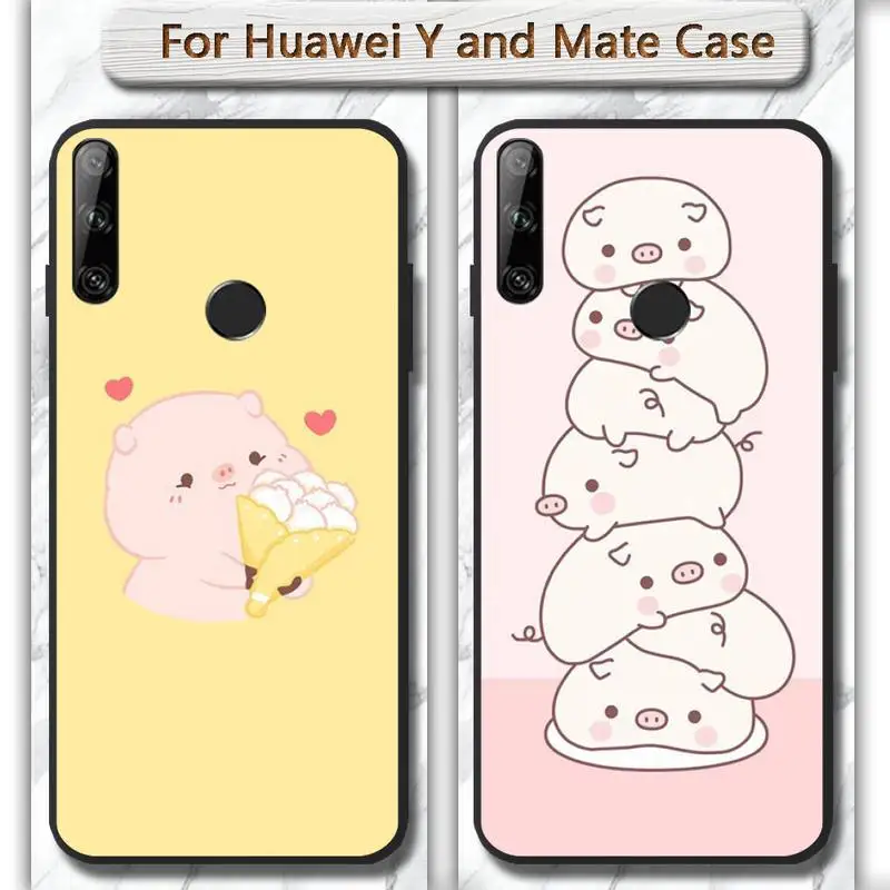 Чехол для телефона с изображением милой свиньи Для huawei mate 9 10 20 30 pro lite X Y5 6 7 prime Enjoy |
