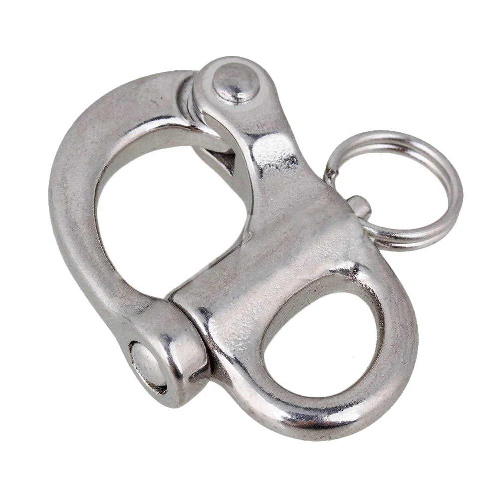 316 нержавеющая сталь 50 мм Фиксированная защелка Якорная Скоба такелаж Серебряный