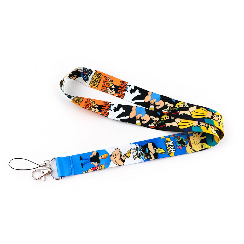 

JF344 Cartoon Cool Man Keychain Neck Strap Lanyards for keys ID Card Passport Gym Cell Phone USB Badge Holder DIY Hanging Rope