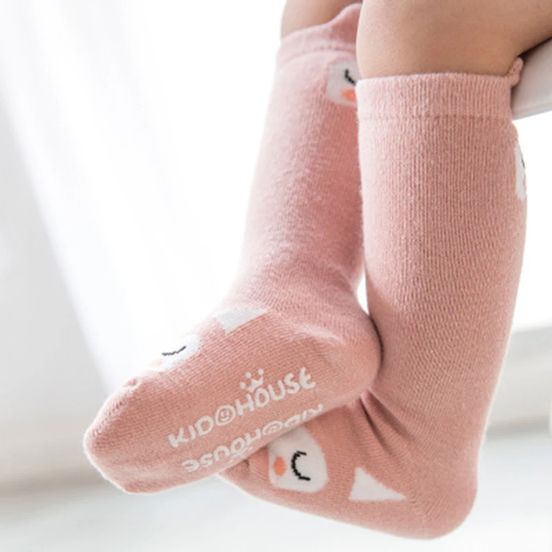 

Cute Cartoon Bear Baby Stockings Thick Comfortable Stocking non-slip Baby Floor Rajstopy Dzieck Kids Clothing Accesories
