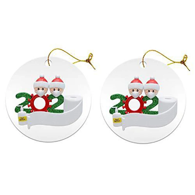 2020 Рождественский орнамент персонализированные семейные украшения Дерево