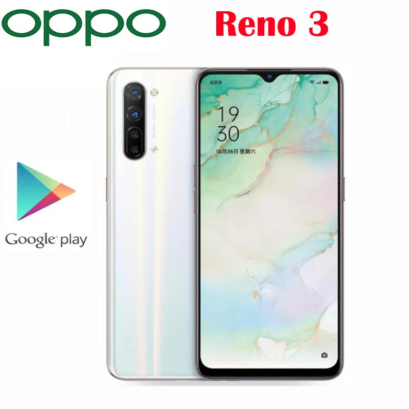 Оригинальный новый смартфон Oppo Reno 3 Восьмиядерный процессор MTK1000L NFC 4025 мАч 6 4