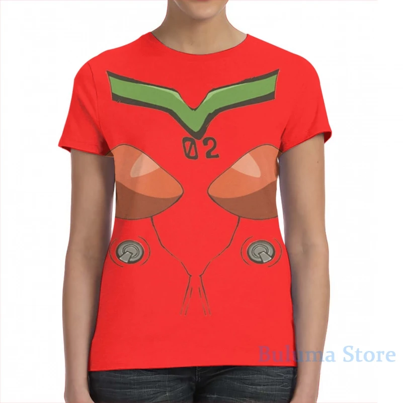 Asuka Langley Soryu Plugsuit 02 Мужская футболка женская с принтом модная для девочек топы