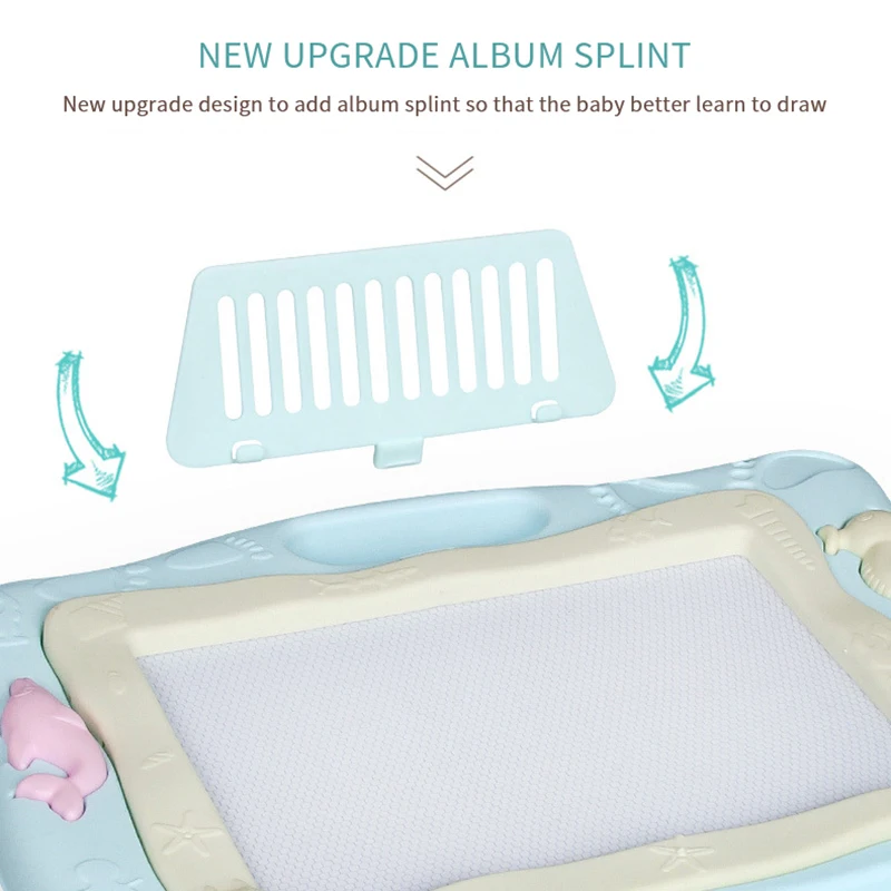 Доска для рисования с игрушками настольная детская цветная доска граффити