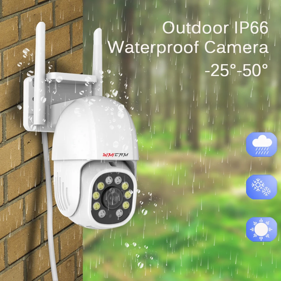 4K Wifi IP Camera Surveillance Smart Home Security 360 Degree Rotation Double Light Full Color Night Vision Wireless Out Door |