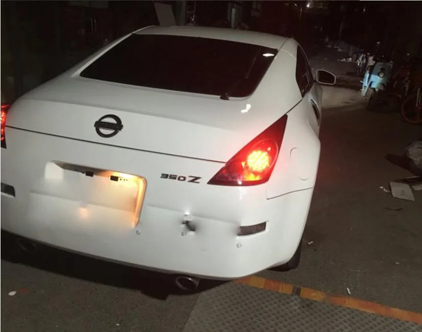 2 шт 2003~ 2008y автомобильный bupmer задний фонарь для Nissan 350Z задний фонарь фары автомобильные аксессуары тайламп для Nissan 350Z задний фонарь