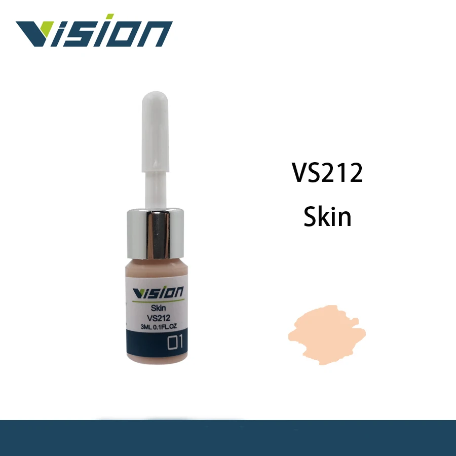 Vision VS212 кожа 3 мл микроблейдинг чистый эмульсионный пигмент Перманентный макияж