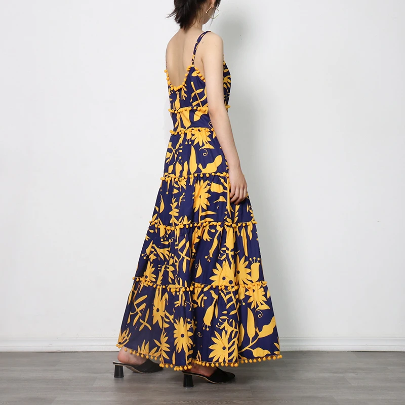 

Patchwork Hit Color Dress Female V Neck Sleeveless High Waist Sling Summer Dresses Female Fashion New Clothing 2021