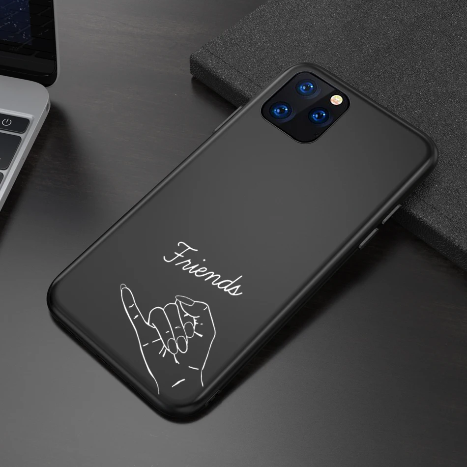 Lovebay Пары Любовь Сердце Простой чехол для телефона для iPhone 11 Pro Max X XS XR Xs Max 6 6s 7 8 Plus Мягкий ТПУ силиконовый чехол - Цвет: AC9849