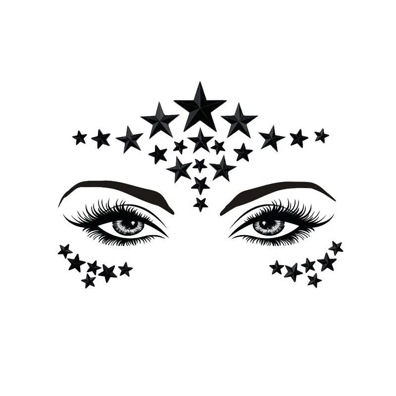 1 шт. Рождество DIY бровей Лицо Тело искусство Клей Кристалл Блеск Драгоценности