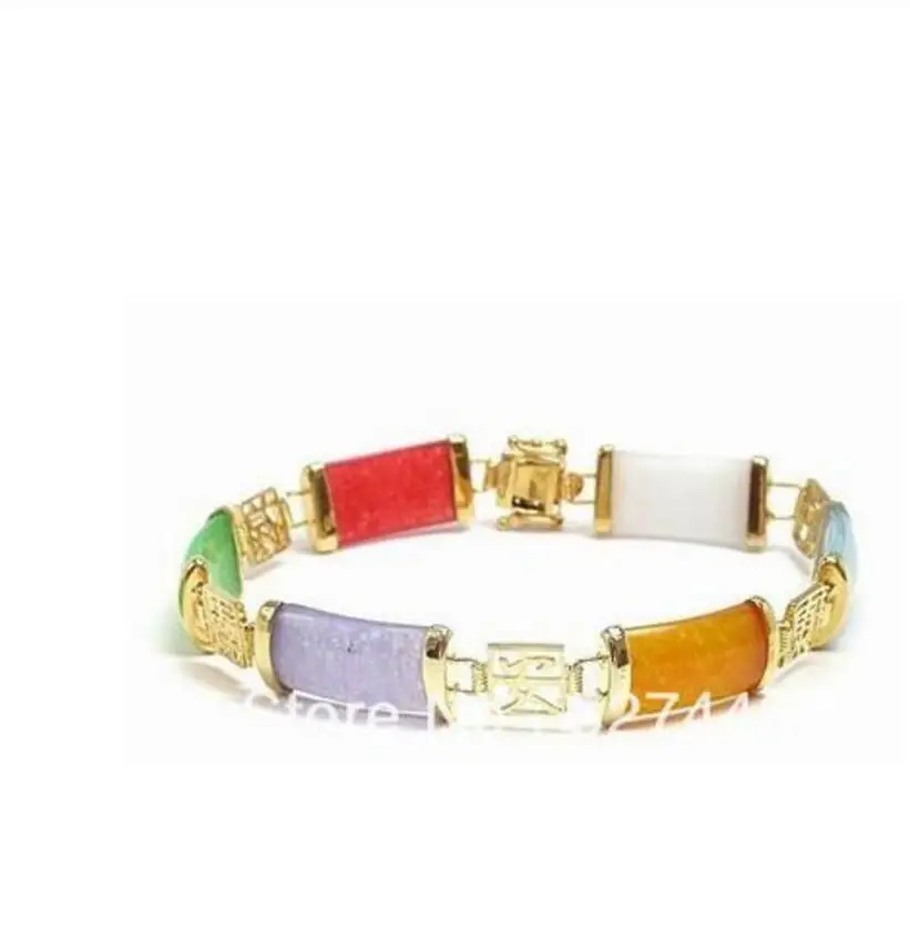 _ Красивые белые синие зеленые фиолетовые желтые красные браслеты с камнями |