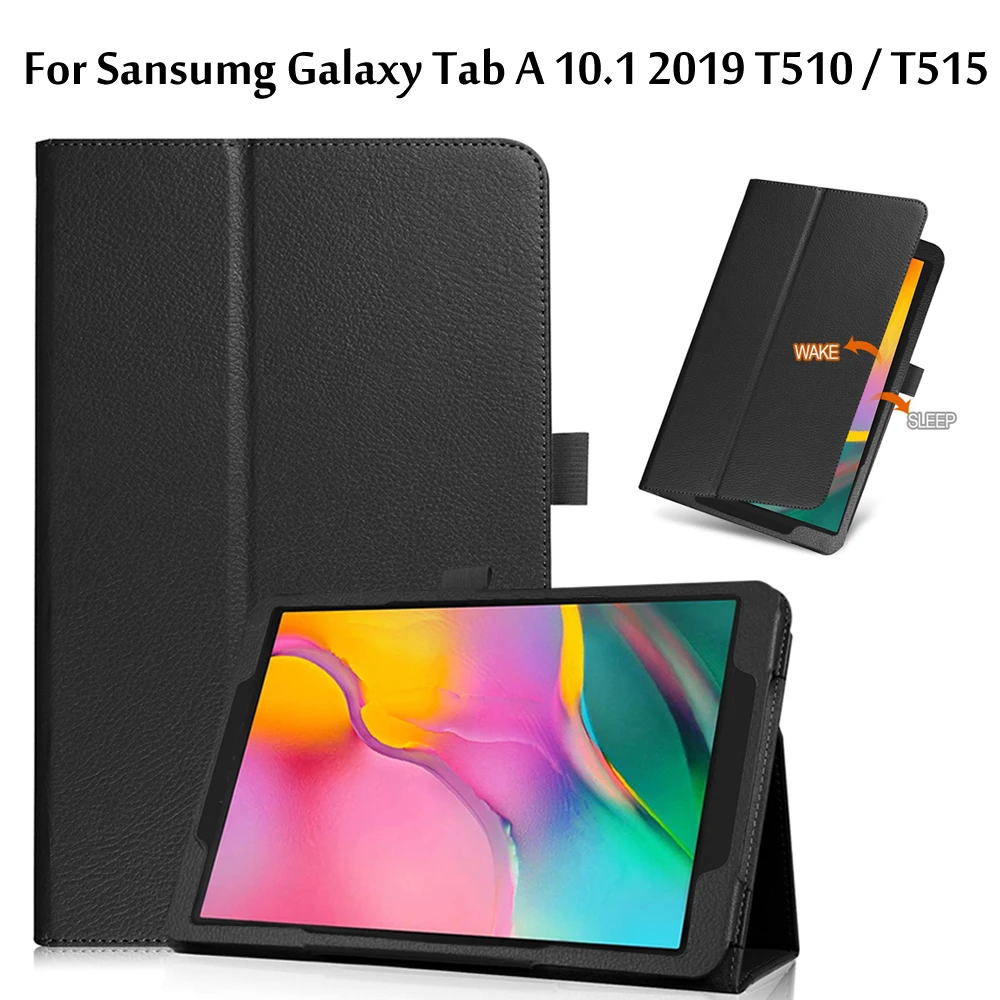 Умный чехол из искусственной кожи для Samsung Galaxy Tab A 10 1 2019 T510 T515 автоматического