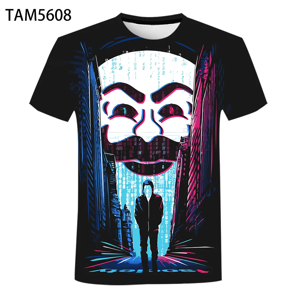 Mr. Робот для мужчин и женщин Удобная дышащая одежда Веселая Футболка 3D Печать