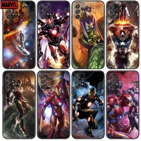 cool superhero iron man phone case hull for samsung galaxy a70 a50 a51 a71 a52 a40 a30 a31 a90 a20e 5g a20s black shell art cell