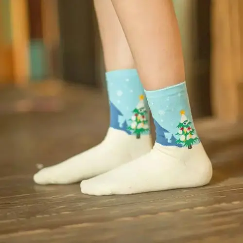 Лидер продаж Рождественские хлопковые носки для маленьких девочек Милые со