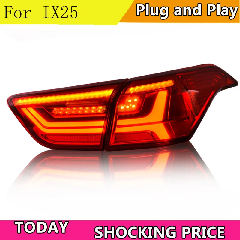 Чехол для задних фонарей Doxa для Hyundai IX25 2016, задние фонари, задние фонари DRL, указатель поворота, противотуманный тормоз (art.: 3920caba63308) - 3920caba63308