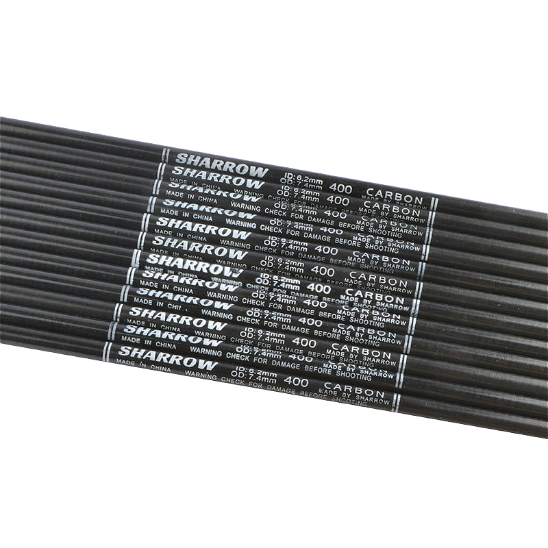 

10/15pcs 30inch Archery Pure Carbon Arrows Shaft ID 6.2mm OD 7.4mm Spine 400 DIY Arrow Accessories for Bow And Arrow Shooting