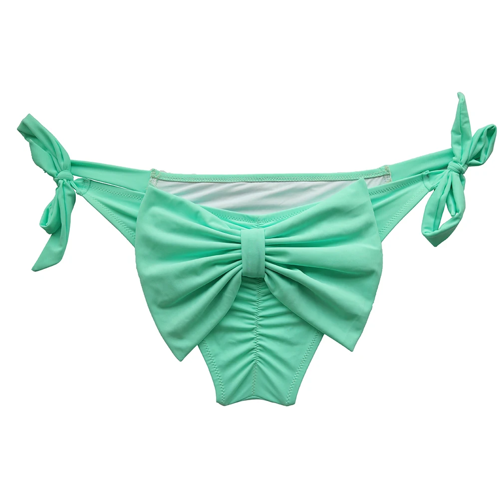 Женское бикини с бантом нижнее белье для плавания сексуальное купальный костюм
