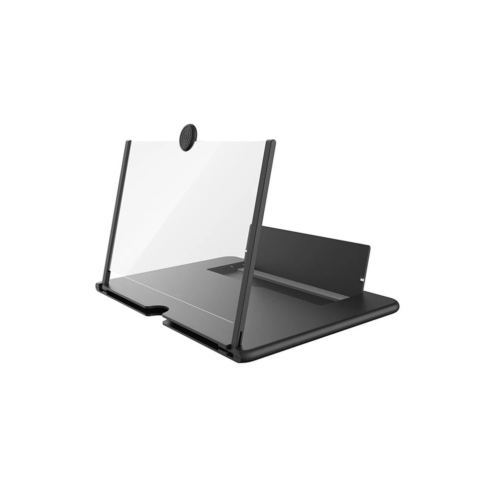 

12 inch 3D Mobile Phone Screen Magnifier HD Video Amplifier Stand Bracket with Movie Game Magnifying Folding Phone Desk Holder